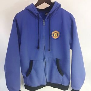 Manchester United Soccer Club Zip Up Fleece Hoodie